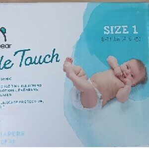 Mama Bear Gentle Touch Diapers, Hypoallergenic, Size 1, 196 ct New In Box